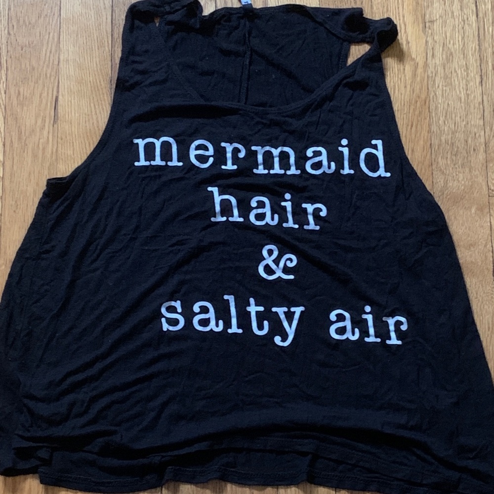 blank top top “mermaid hair & salty air”